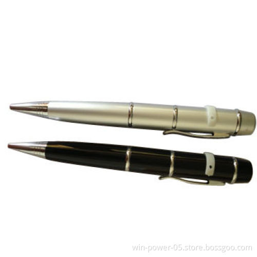 Memory Sticks with Pen Shaped, 1-64GB Capacity, Good Gift for Officers, Your Logo is Welcomed